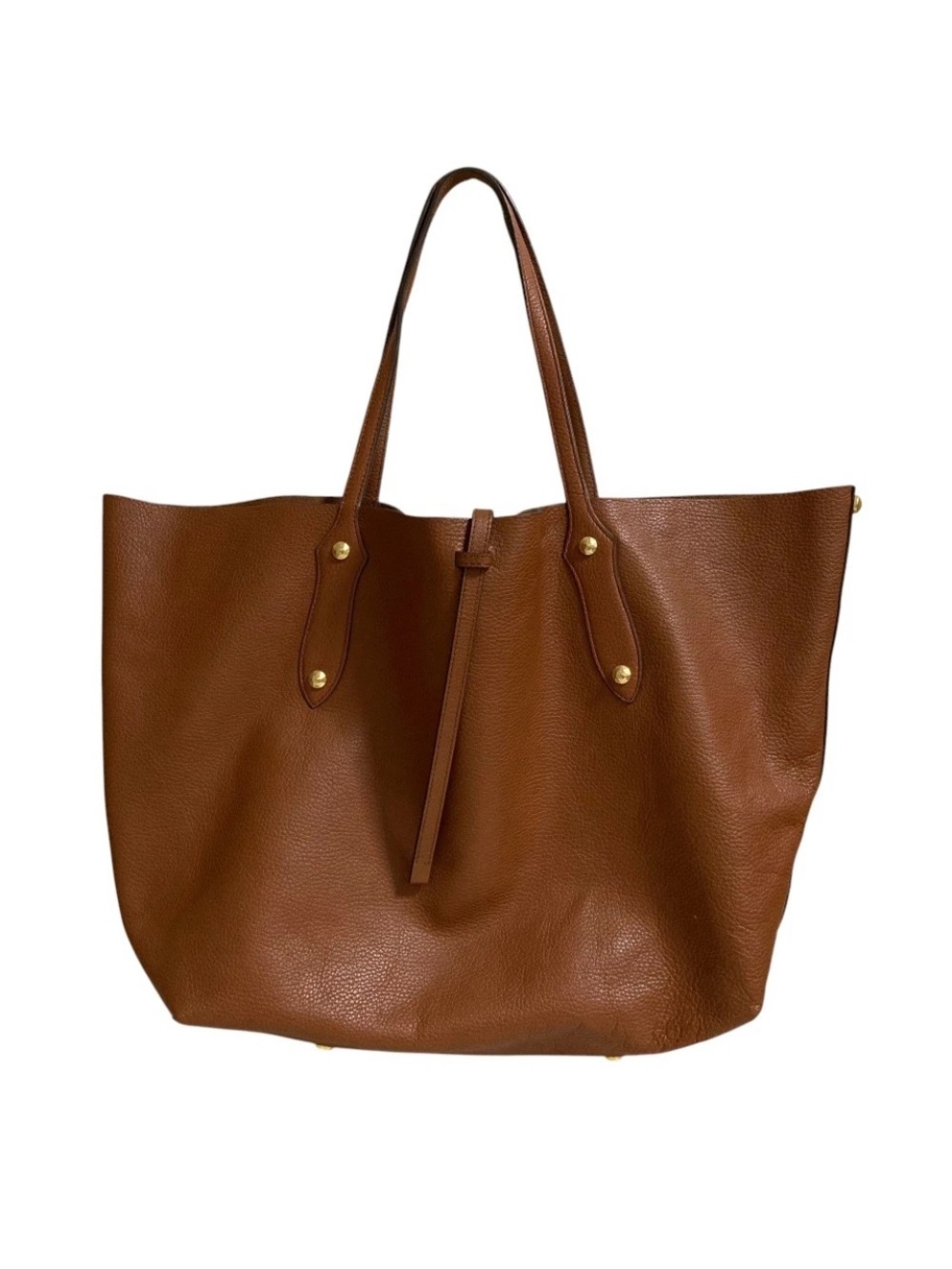 Annabel Ingall Isabelle Brown Leather Tote Large EUC